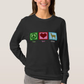 Peace Love Llamas T-shirt (Voorkant)