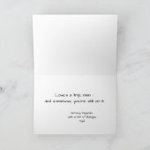 Peace Love & Longevity Wrinkled Rebels Couple Card Kaart (Binnen)