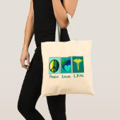 Peace Love LPN Canvas tas (Voorkant (product))