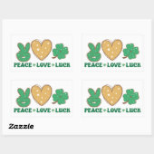 Peace Love Luck Stickers (Vel)