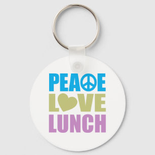 Peace Love Lunch Sleutelhanger