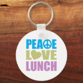 Peace Love Lunch Sleutelhanger (Voorkant)