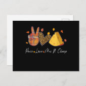 Peace Love Mac N Cheese Halloween Thanksgiving Uitnodiging Briefkaart (Voorkant / Achterkant)