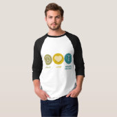 Peace Love Magnetic Resonance T-shirt (Voorkant volledig)
