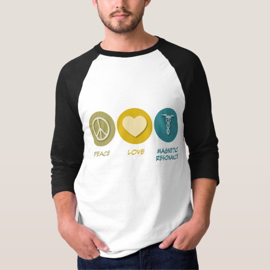 Peace Love Magnetic Resonance T-shirt (Voorkant)