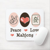 Peace Love Mahjong Mousepad Muismat (Met muis)