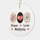 Peace Love Mahjong Ornament (Links)