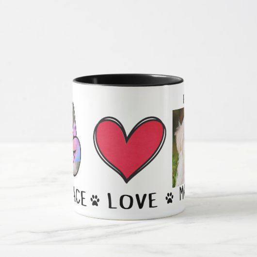 Peace Love Maltese Hondenliefhebbers Mok (Midden)