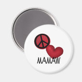 Peace Love Mamaw Magneet (Voorkant / Achterkant)