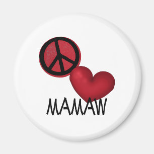 Peace Love Mamaw Magneet