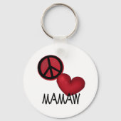 Peace Love Mamaw Sleutelhanger (Voorkant)