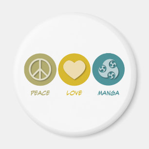 Peace Love Manga Magneet