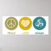 Peace Love Manga Poster (Voorkant)