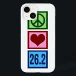 Peace Love Marathon Case-Mate iPhone Case<br><div class="desc">Een vredesteken,  hart en 26.2. Een geweldig cadeau voor een marathonloper die graag rennen. Lopen is een geweldige oefening.</div>