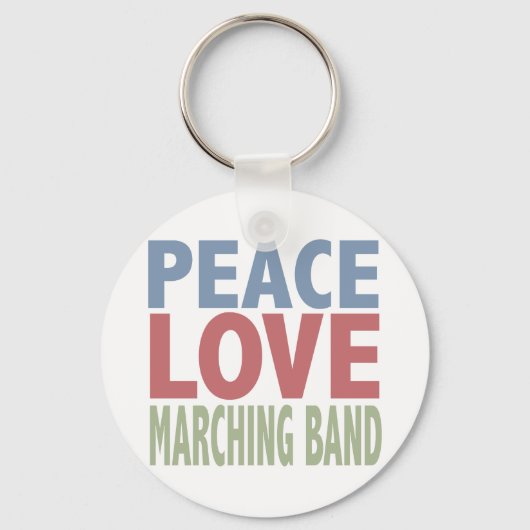 Peace Love Marching Band Sleutelhanger (Voorkant)
