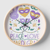 Peace Love Mardi Gras Beads for women Carnival Par (Voorkant)