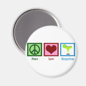 Peace Love Margaritas Magneet (Voorkant / Achterkant)