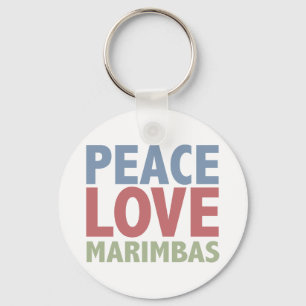 Peace Love Marimbas Sleutelhanger