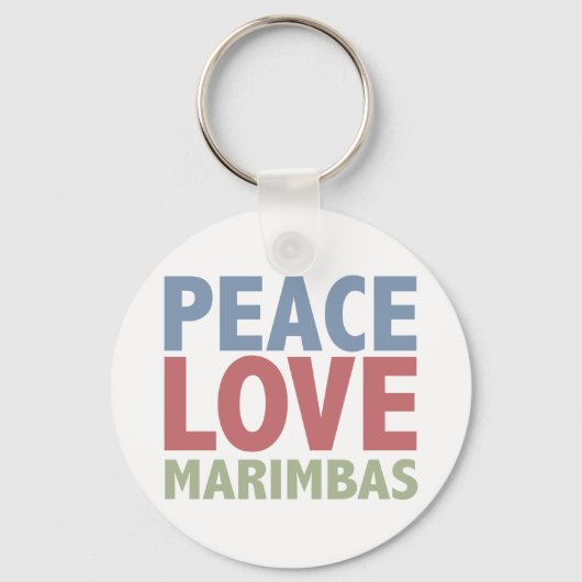 Peace Love Marimbas Sleutelhanger (Voorkant)