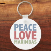 Peace Love Marimbas Sleutelhanger (Voorkant)