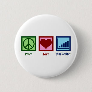 Peace Love Marketing Ronde Button 5,7 Cm