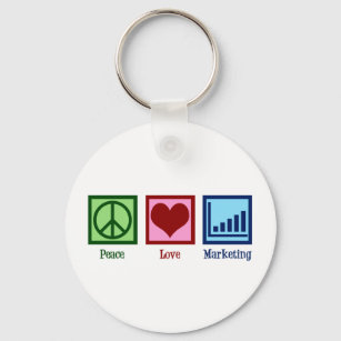 Peace Love Marketing Sleutelhanger