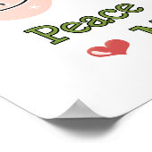 Peace Love Martini Poster (Hoek)