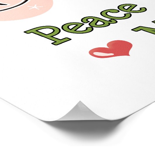 Peace Love Martini Poster (Hoek)