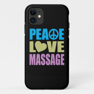 Peace Love Massage iPhone 11 Hoesje