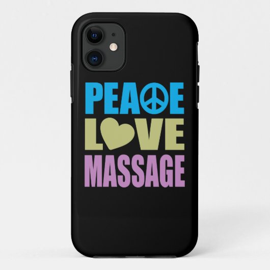 Peace Love Massage Case-Mate iPhone Case (Achterkant)