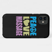 Peace Love Massage Case-Mate iPhone Case (Achterkant (horizontaal))