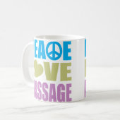 Peace Love Massage Koffiemok (Voorkant links)