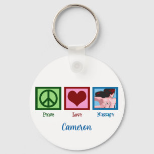 Peace Love Massage Sleutelhanger