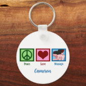 Peace Love Massage Sleutelhanger (Voorkant)