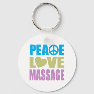 Peace Love Massage Sleutelhanger