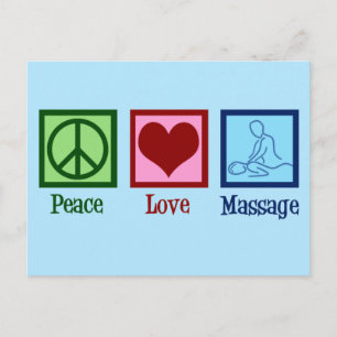 Peace Love Massage Therapy Briefkaart