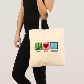 Peace Love Massage Therapy Tote Bag (Voorkant (product))