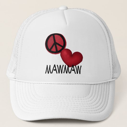 Peace Love MawMaw Trucker Pet (Voorkant)