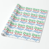 Peace Love Mayonnaise Funny Mayo Cadeaupapier (Uitgerold)