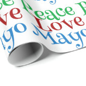 Peace Love Mayonnaise Funny Mayo Cadeaupapier (Rol Hoek)