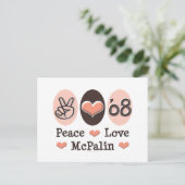 Peace Love McPalin Briefkaart 08 (Staand voorkant)