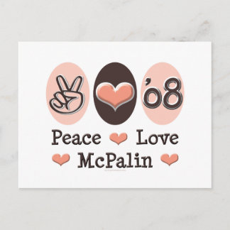 Peace Love McPalin Briefkaart 08