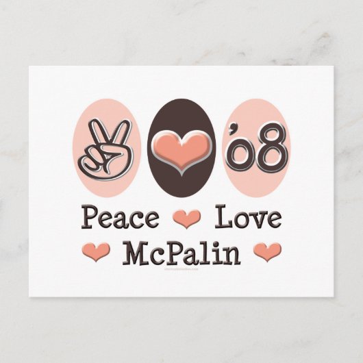 Peace Love McPalin Briefkaart 08 (Voorkant)