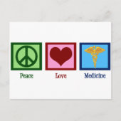 Peace Love Medicine Briefkaart (Voorkant)