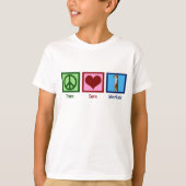 Peace Love Meerkats Kinder T-shirt (Voorkant)