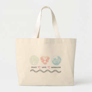 Peace Love Mermaids Jumbo Tas