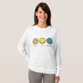 Peace Love Meteorology T-shirt (Voorkant volledig)