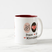 Peace Love Microbiology Mok (Voorkant rechts)