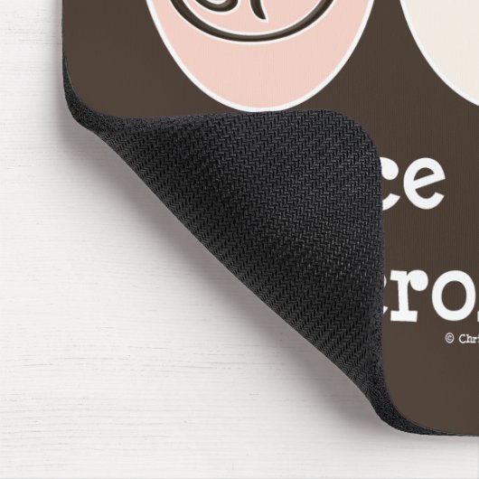 Peace Love Microbiology Mousepad Muismat (Hoek)