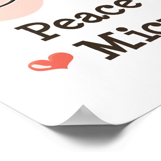 Peace Love Microbiology Poster (Hoek)